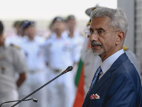 Jaishankar delivers speech at India <i class="tbold">coast guard</i> Ship Samudra Paheredar