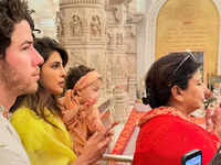 ​Priyanka Chopra’s visit to Ram Mandir with hubby Nick Jonas and daughter Malti Marie Chopra