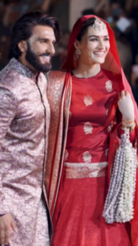 Kriti Sanon and Ranveer Singh radiate royal glam at Manish Malhotra's <i class="tbold">fashion show</i>