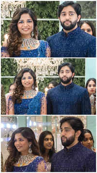 Stars at Aishwarya Shankar's <i class="tbold">wedding reception</i>