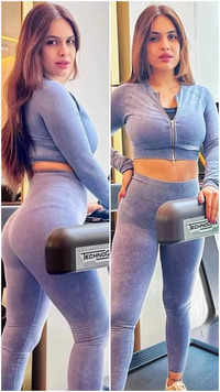 Neha <i class="tbold">malik</i>'s jaw-dropping pics in gym outfit