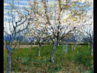 ​‘Pink Orchard’ by <i class="tbold">vincent van gogh</i>
