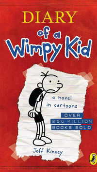 The Diary of <i class="tbold">a wimpy kid</i> by Jeff Kinney