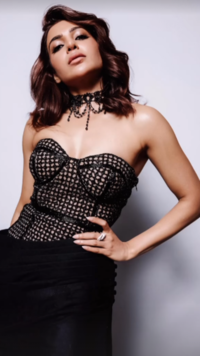 Samantha Ruth Prabhu <i class="tbold">repurpose</i>s her wedding gown into classic black ensemble