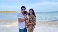 Gaurav and <i class="tbold">ridhima</i> take their son Dheer on his first beach vacation; See photos