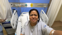 ​<i class="tbold">bharti</i> gets discharged from the hospital