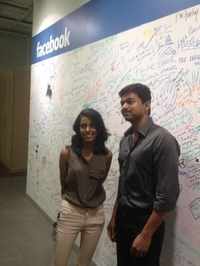 Actor Vijay visits <i class="tbold">facebook office</i>