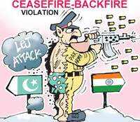 Pakistan violates ceasefire