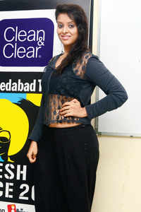 Judge, Radhika Marfatia arrives for the Clean & Clear Ahmedabad Times