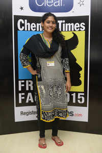 Parvathy, first runner-up, during the Clean & Clear Chennai Times Fresh Face 2015 auditions