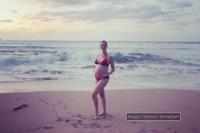 PIC: Actress flaunts baby bump in a bikini