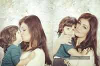 Ayesha Takia poses with her adorable son