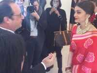 Aishwarya charms French President at R-Day lunch
