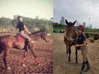 Jacqueline Fernandez takes horse riding lessons