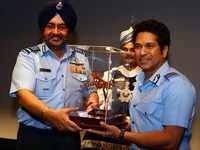 Sachin Tendulkar hosts a special screening of his biopic 'Sachin: A Billion Dreams' for the <i class="tbold">Indian armed forces</i> personnel