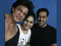 Shah Rukh Khan and Salman Khan are all smiles in a selfie with a fan