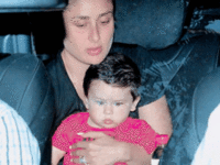 Post their Swiss vacation, Kareena Kapoor Khan and baby Taimur head to grandmom Babita's home