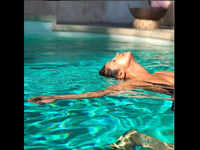 Priyanka Chopra enjoys a serene swim in <i class="tbold">los angeles</i>