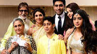 Amitabh Bachchan, Jaya Bachchan, Shweta Nanda, Agstya Nanda, Navya Naveli Nanda, Abhishek Bachchan, Aishwarya Rai Bachchan