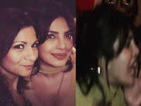 Watch: Priyanka Chopra has a gala time with singer <i class="tbold">jay sean</i> and friends before leaving for Mumbai
