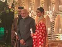 <i class="tbold">prime minister of india</i> Narendra Modi's presence at Anushka and Virat's reception