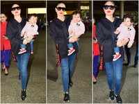 Kareena Kapoor Khan and son Taimur return from their Swiss holiday