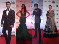 Vineet Kumar Singh, Karan Johar, Surveen Chawla and Evelyn Sharma arrive in dazzling avatars