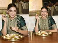 Deepika Padukone celebrates success of 'Padmaavat', indulges in <i class="tbold">delectable</i> 'Rajasthani thali'