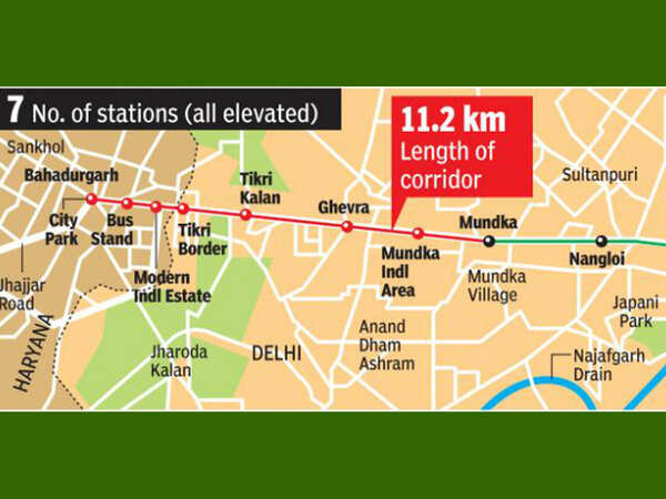 Tikri Border Delhi Map Estate Of Bahadurgarh. News | Latest News On Estate Of Bahadurgarh. - Times  Of India