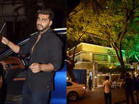 Arjun Kapoor spotted at Sonam Kapoor’s decked up residence post official marriage announcement