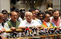 New pictures of <i class="tbold">BS Yeddyurappa</i>