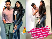 Pics: Janhvi Kapoor and designer <i class="tbold">prabal gurung</i> can't stop gushing over each other, and how!