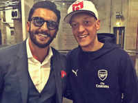 Ranveer Singh's fan moment with Mesut Özil is every football lover in the world