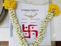 Photo: Vidyut Jammwal’s '<i class="tbold">commando 3</i>' officially kicked off with a pooja ceremony