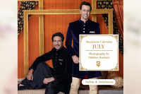 July: Dabboo Ratnani captures the dynamic-duo Salim and Sulaiman for Manyavar Calendar
