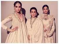 Like Mother, like daughters: Sunita Kapoor stuns with her girls Sonam K Ahuja and Rhea Kapoor in their twin ensembles
