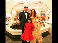 Aishwarya Bachchan shares a throwback photo with husband Abhishek Bachchan and daughter Aaradhya Bachchan on Valentine’s Day