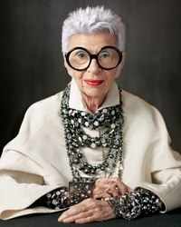 New pictures of <i class="tbold">iris apfel</i>