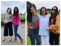 Photos: Karisma Kapoor and Kareena Kapoor Khan chilling in London will give you major sisterly goals