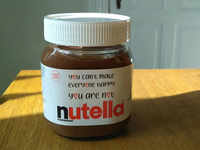 <i class="tbold">a quarter</i> of all hazelnuts are used to make Nutella