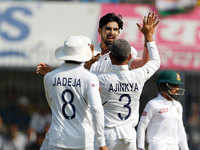 <i class="tbold">indian pacer</i>s took a total of 14 wickets in the match
