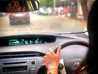 ​Priyanka Chopra takes the wheel as she drives around in Mumbai for a shoot