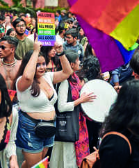 New pictures of <i class="tbold">delhi queer pride parade</i>