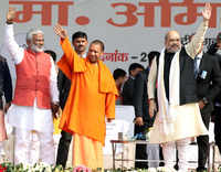 <i class="tbold">amit shah</i> holds pro-CAA rally in Lucknow