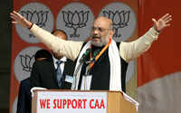 <i class="tbold">amit shah</i> holds pro-CAA rally in Lucknow