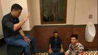 Viral video: MS Dhoni, Piyush Chawla, Parthiv Patel enjoy singing inside <i class="tbold">bathroom</i>