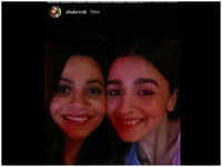 Sister goals! Alia Bhatt and Shaheen Bhatt pose for a happy selfie post movie screening
