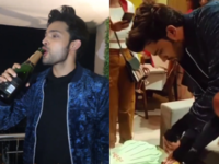 Parth Samthaan pops champagne, cuts cake as he celebrates birthday with Kasautii Zindagii Kay co-stars