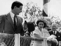 <i class="tbold">princess margaret</i> and Peter Townsend