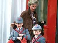 Princess <i class="tbold">diana</i> made sure that her children went to school